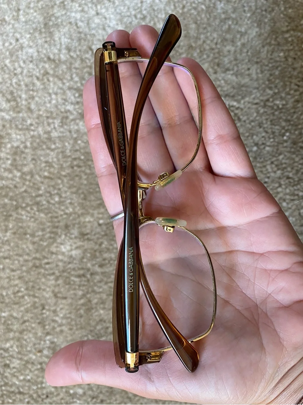 Dolce Gabbana Brown Cat-Eye Eyeglasses - DG 5045 5374 55/16 140 PD 2010765